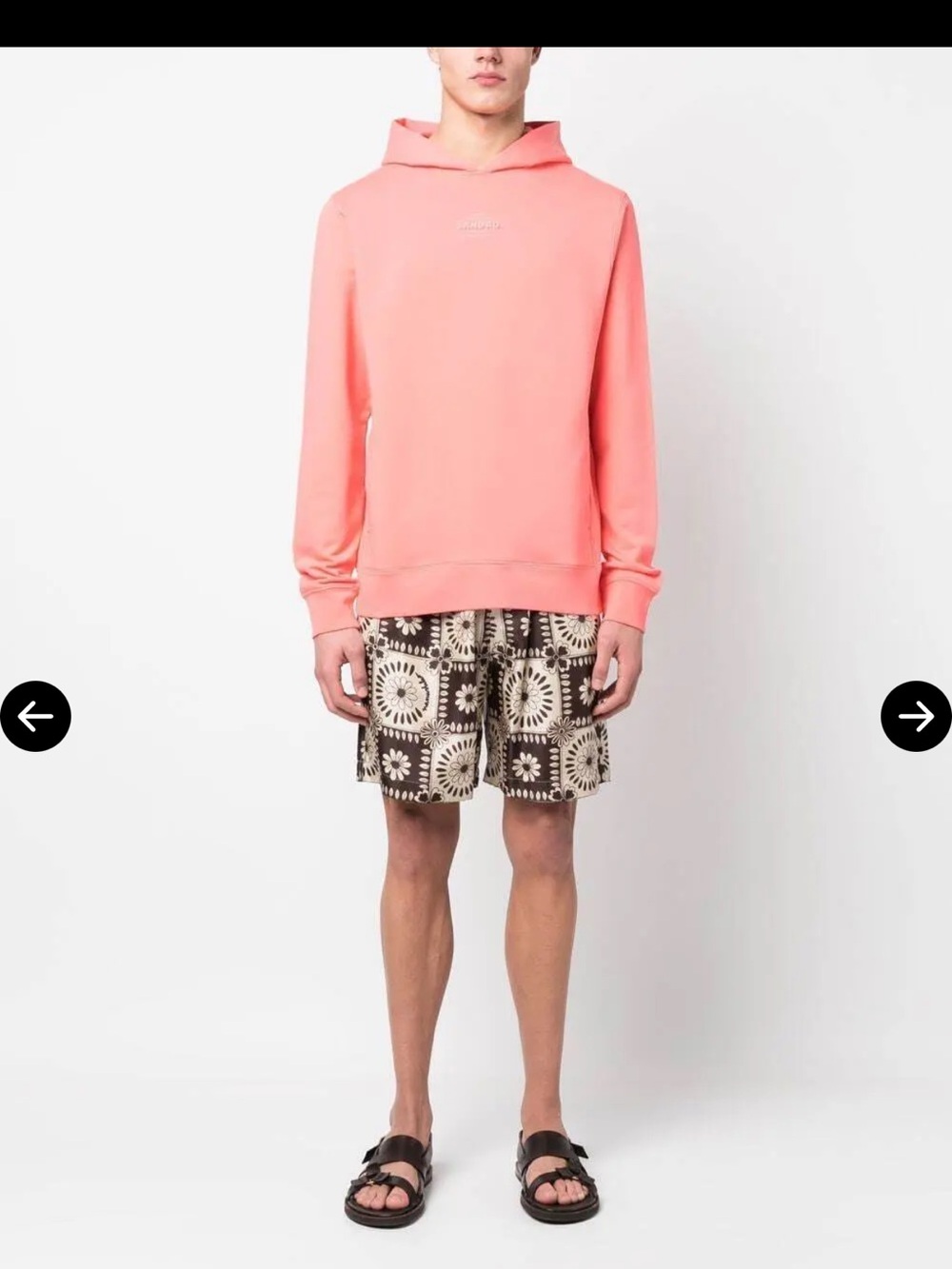 NWT Sandro hoodie Cotton Logo-Patch Hoodie
